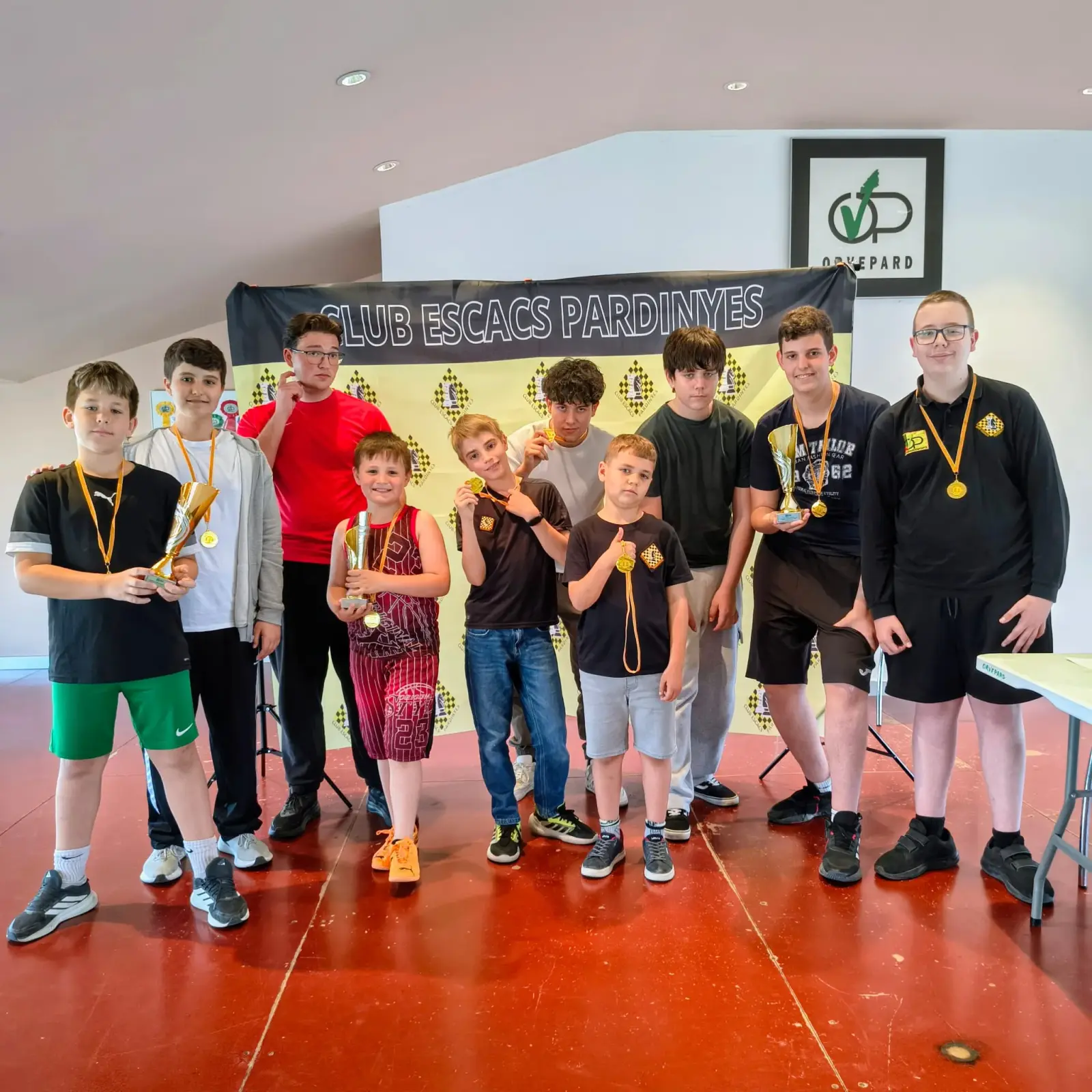 Equip del Club d'Escacs Pardinyes a la Mini Copa 2026