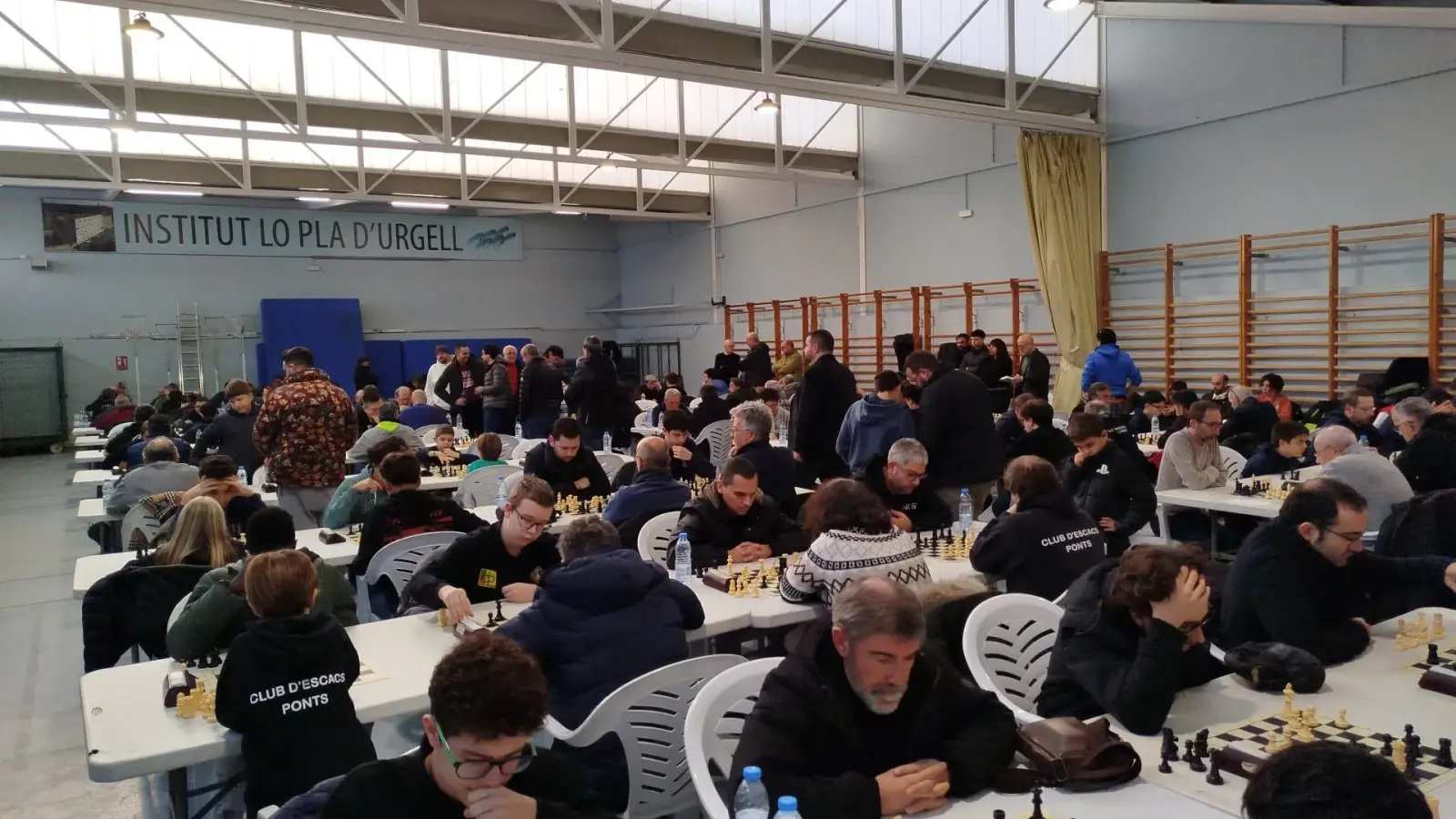 Chess hall of the Catalan Cup in Bellpuig
